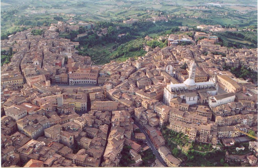 Panorama Siena dall'alto